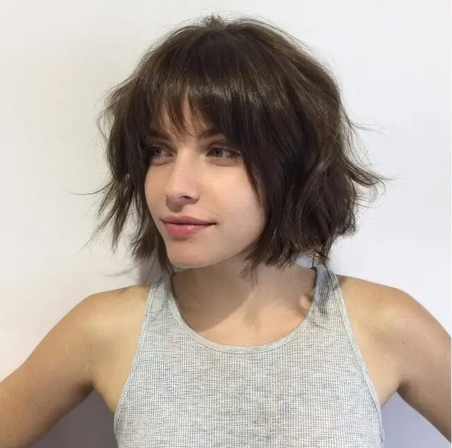 Wavy Fringe Bangs for Effortless Style