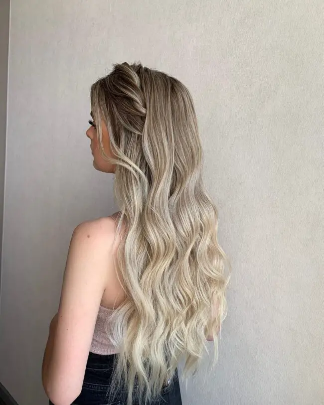 Sleek Half-Up Braid Hairstyle
