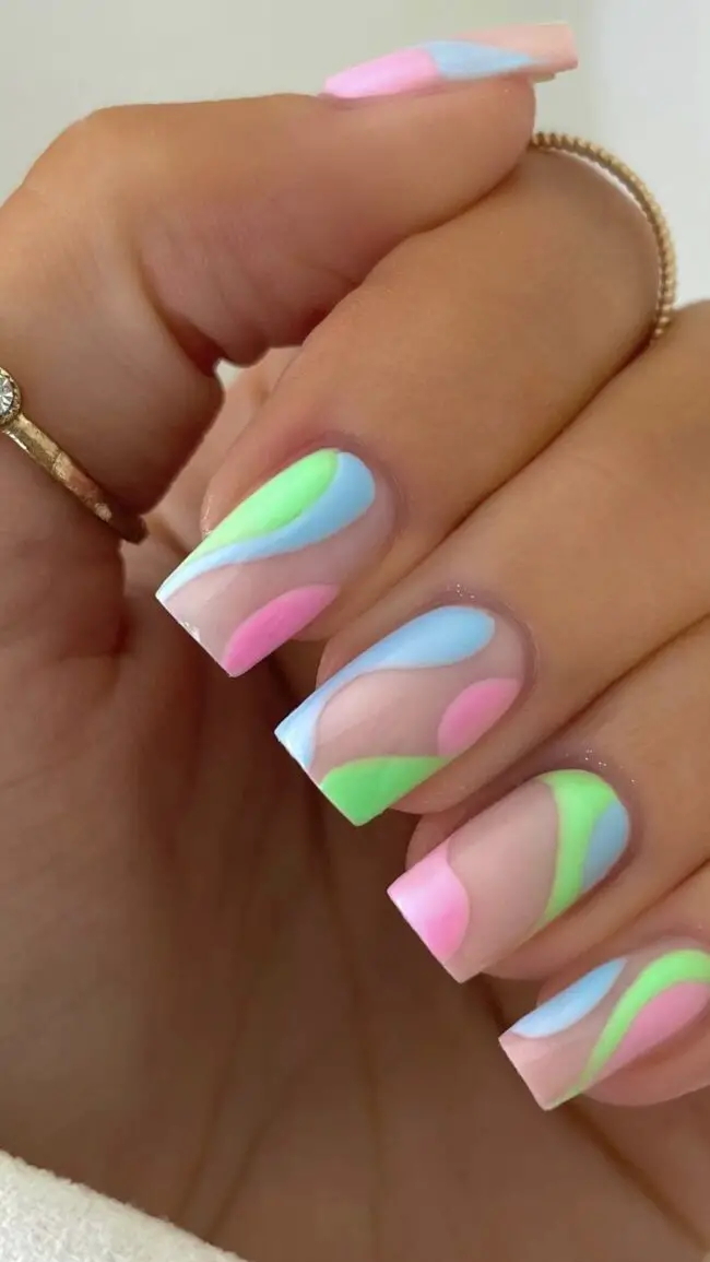 Soft Pastel Swirls of Tranquility