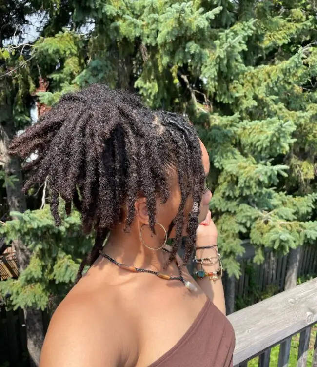 Natural Locs with a Creative Twist