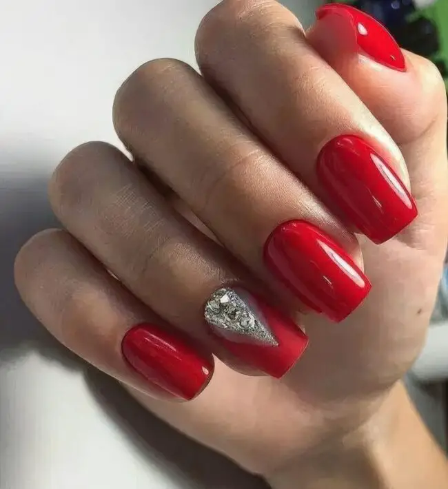 Radiant Red Nail Art