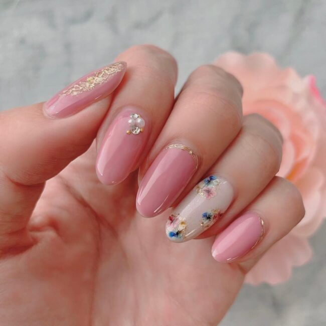 Pink Sophistication with a Floral Crown in A Royal Affair