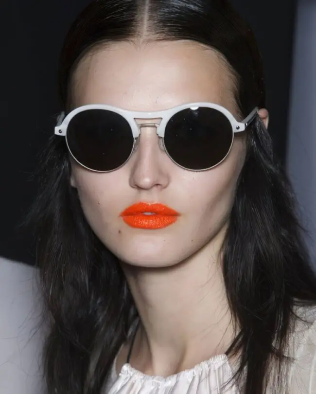 Electrifying Orange Lip Color Statement