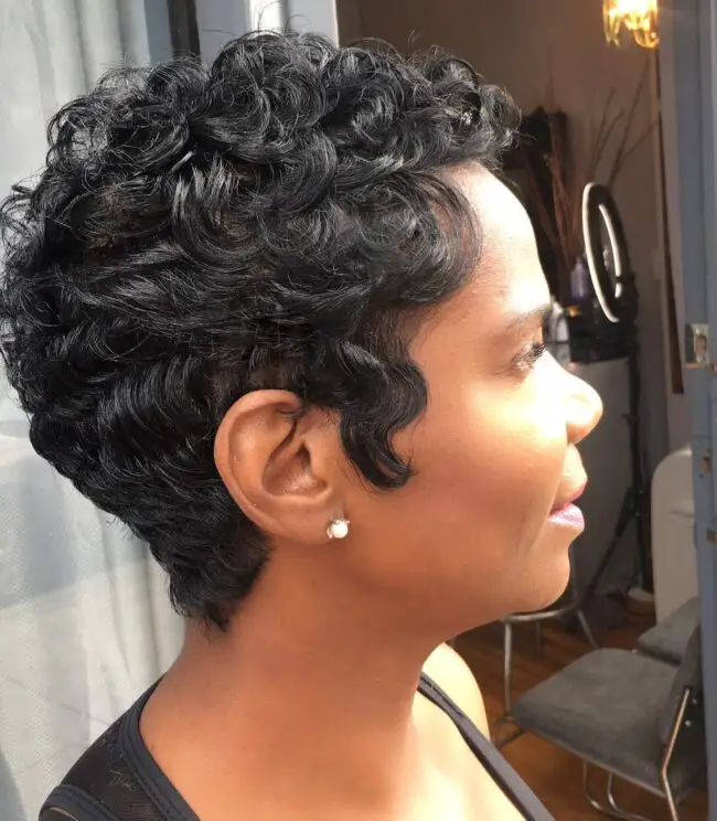 Radiant Curly Pixie