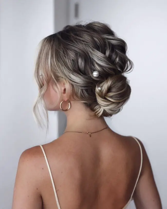 Elegant Low Bun with Details