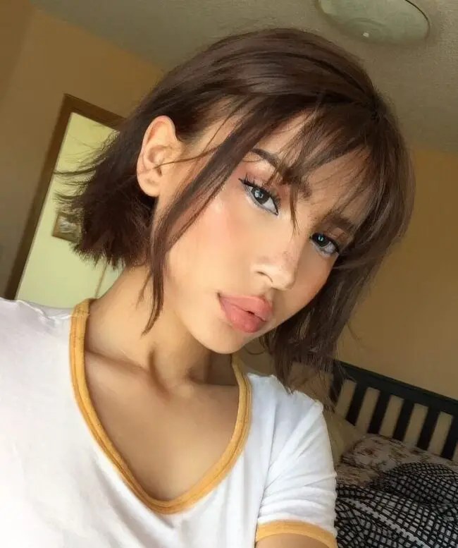 Playful Brown Bob Haircuts