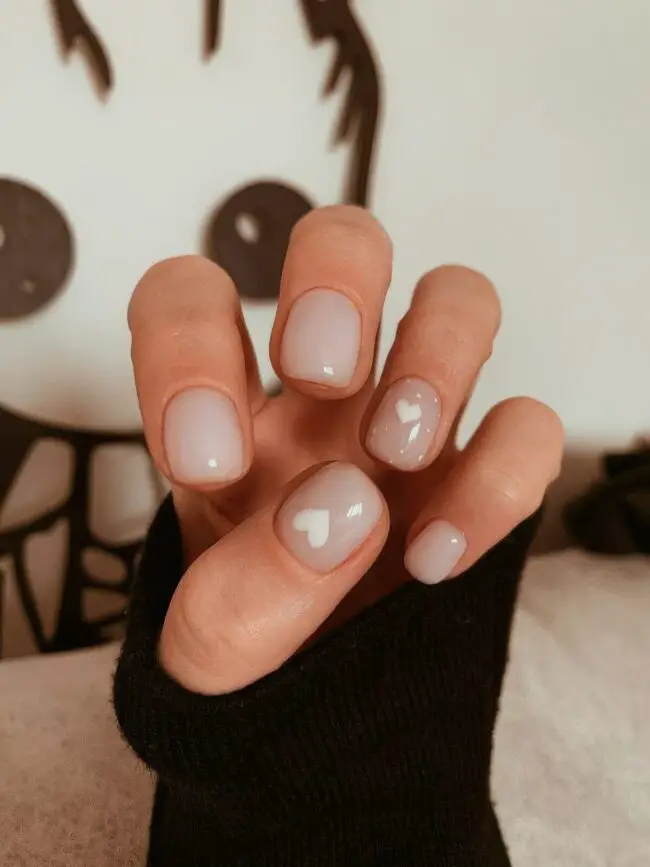 Cozy Heartfelt Nail Art