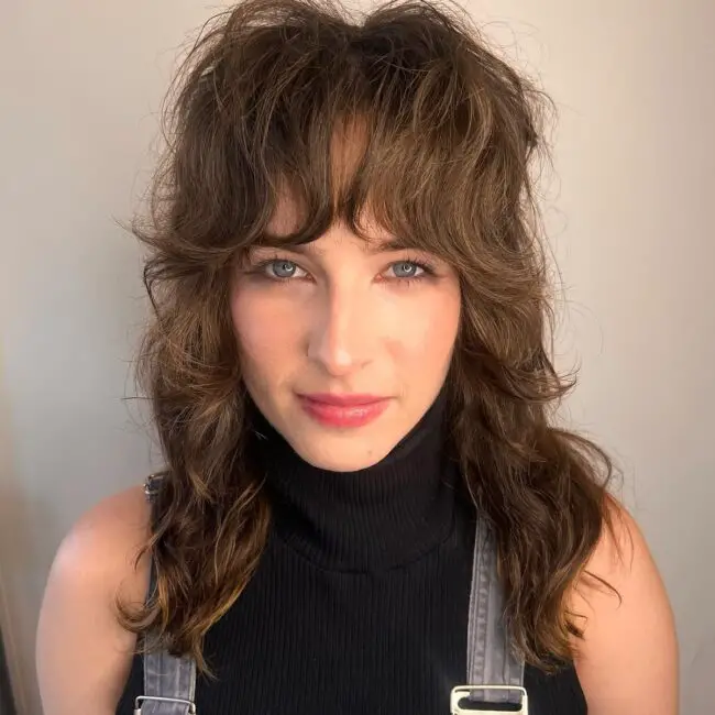 Soft Shag with Bangs for a Fluffy Finish