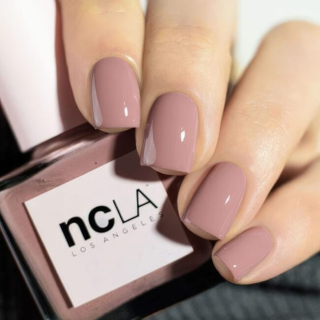Warm Dusty Rose Nails