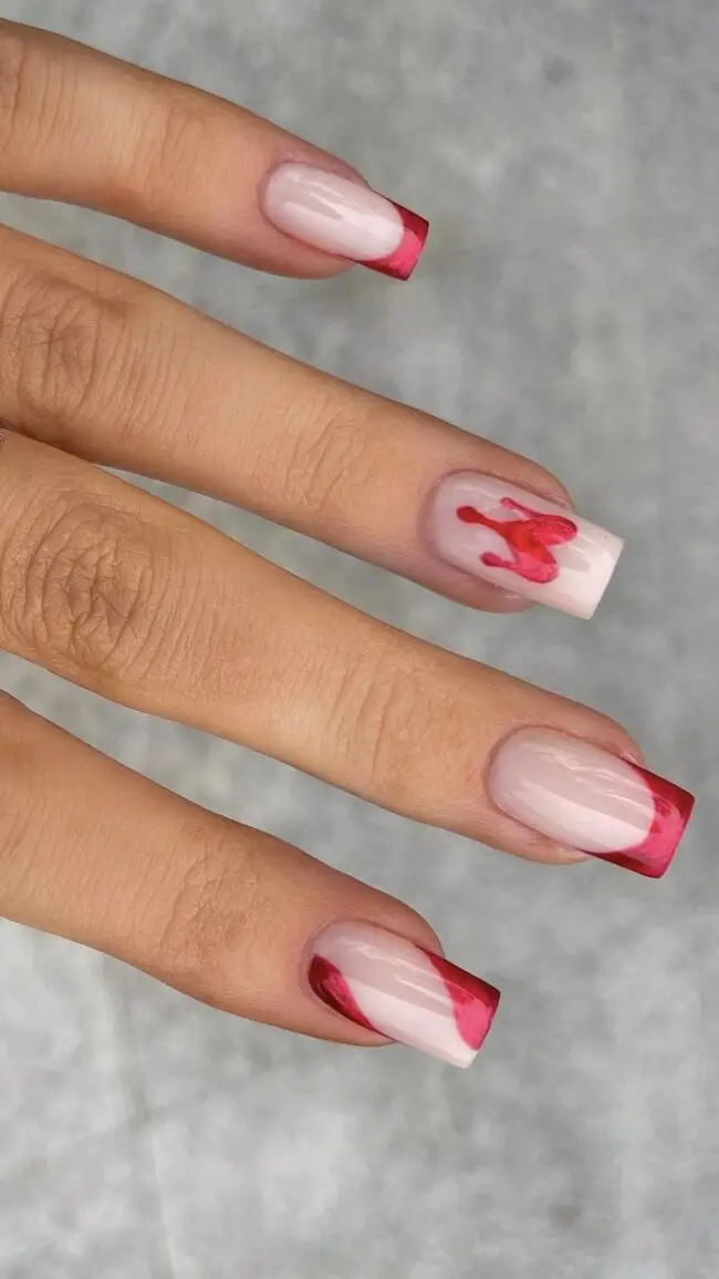 Deep Crimson with a Glossy Finish