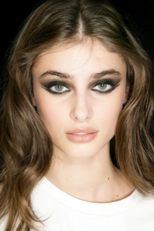 Edgy Smudged Eyeliner with Soft
