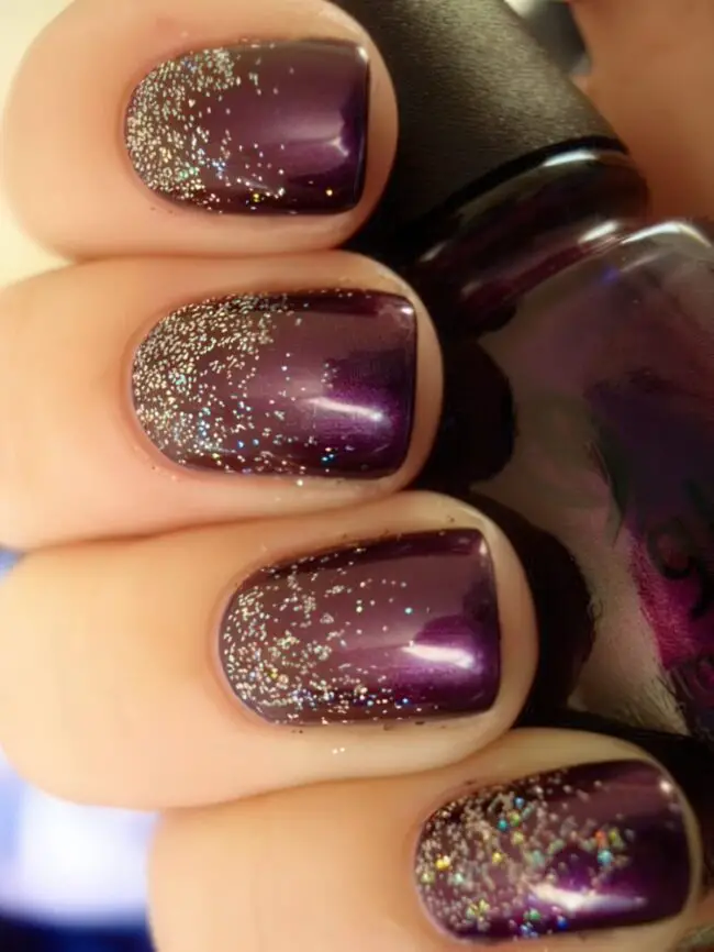 Autumn's Glittering Nail Inspiration