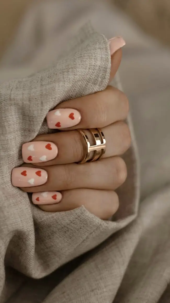Whimsical Gel Nails with Romantic Vibes