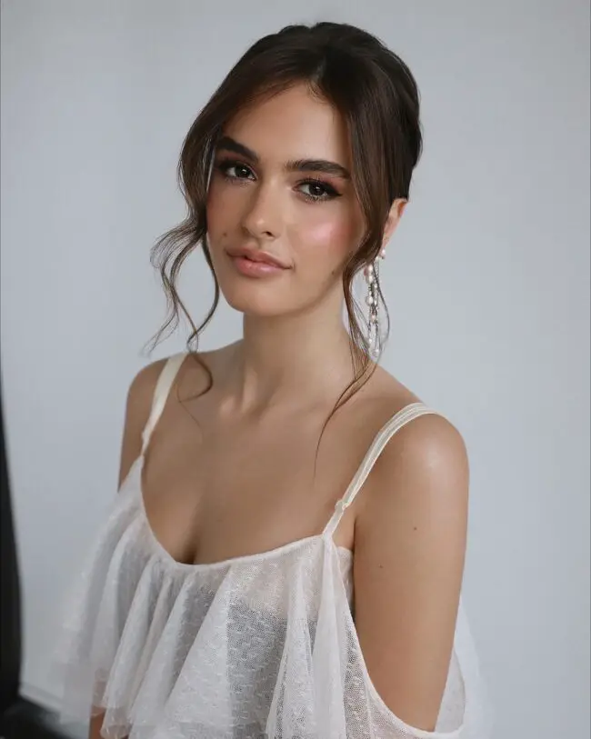 Glamorous Side-Swept Curls