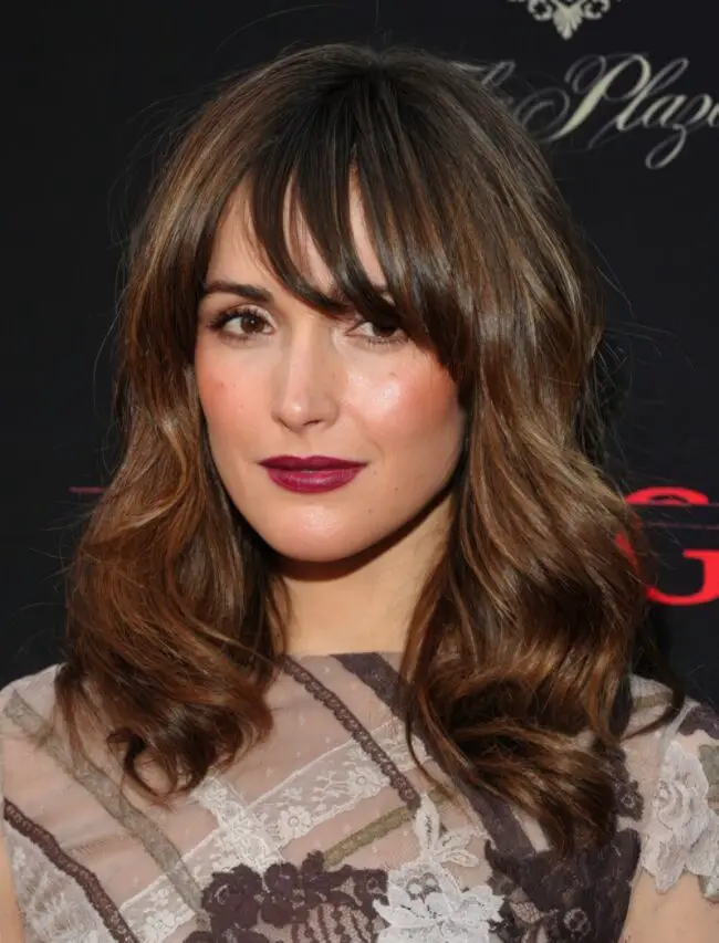 Rich Burgundy Lips with Glowing Skin