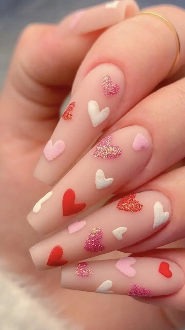 Sparkling Sweetheart Nail Designs