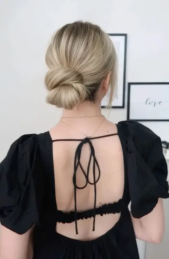 Effortless Chic Low Bun