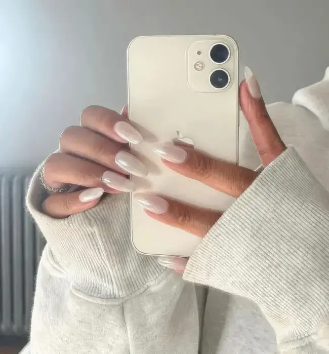 Glossy White Nail Appeal