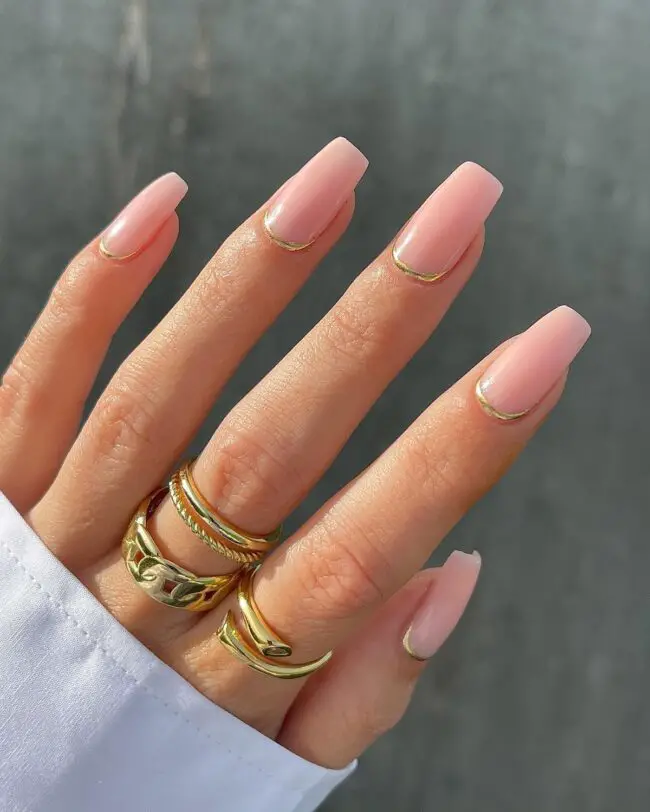 Golden-Touched French Twist