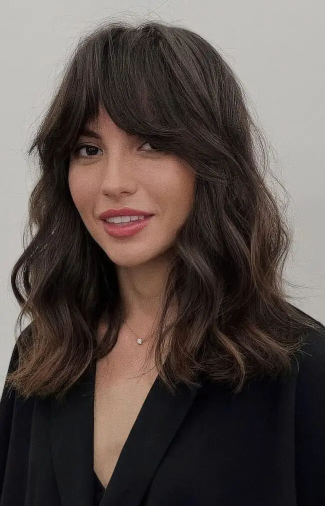 Wavy Bangs: A Fresh Look
