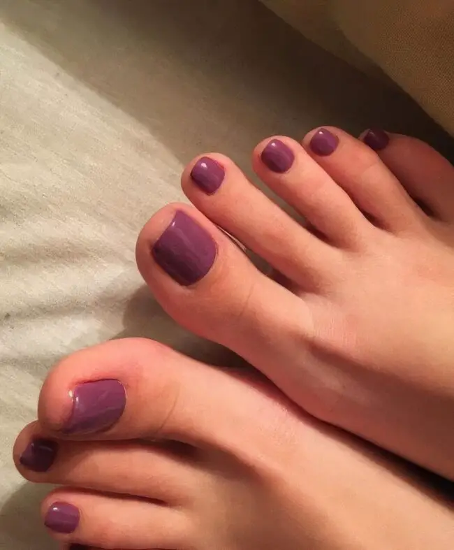 Radiant Plum Pedicure Magic