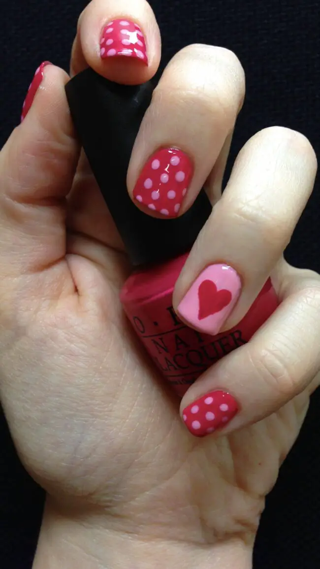 Glittering Pink Ombre Touch
