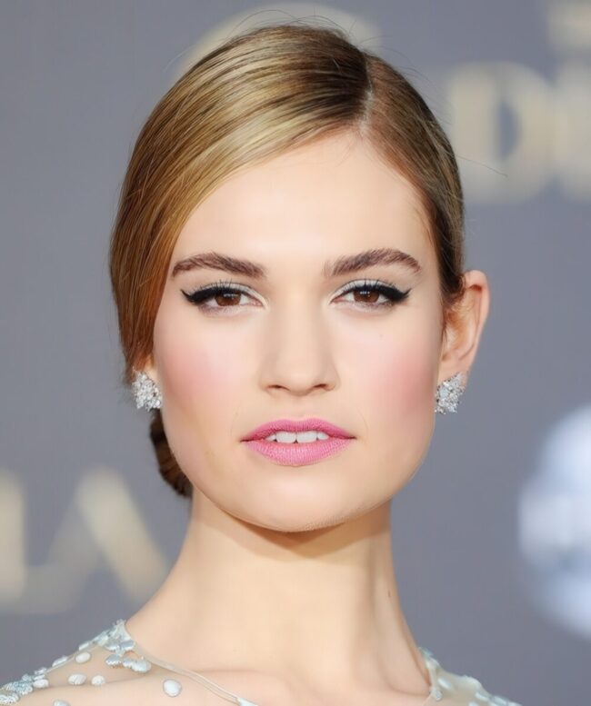 Radiant Glow with Bold Winged Eyeliner