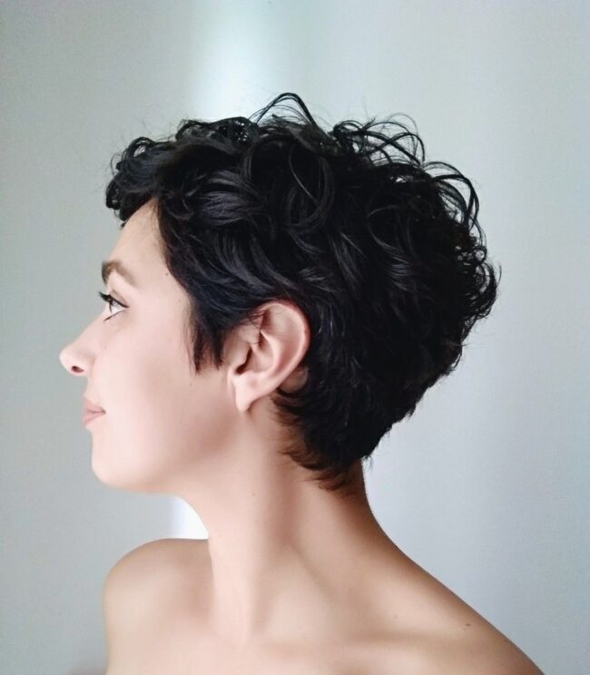 Structured Curly Pixie