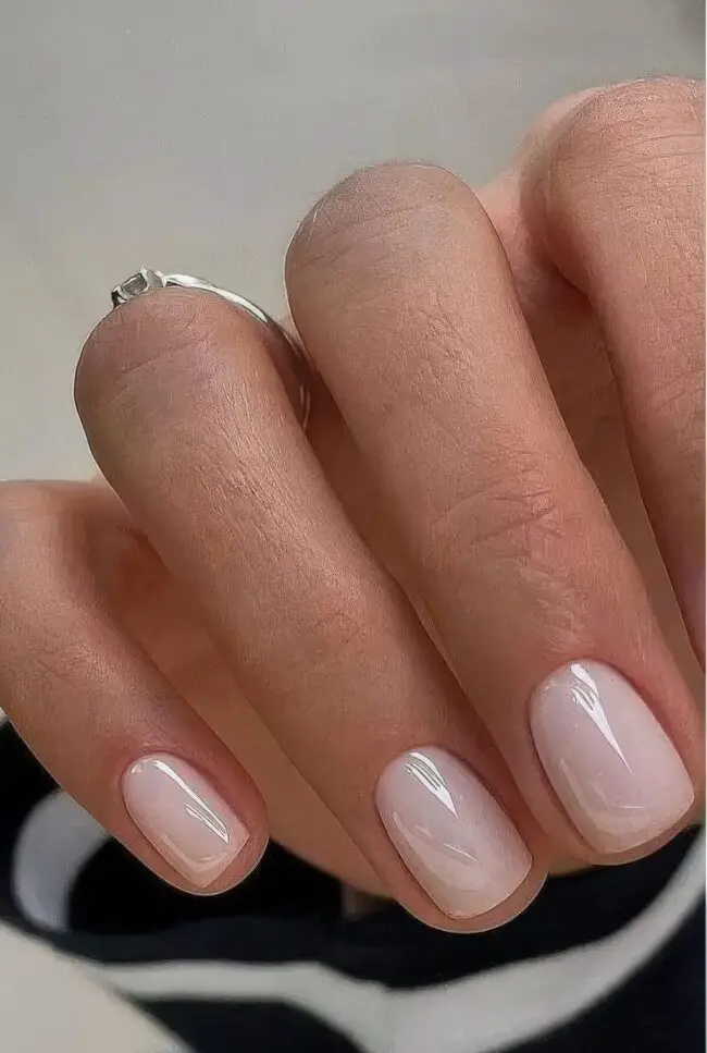 Polished Nude Nail Beauty