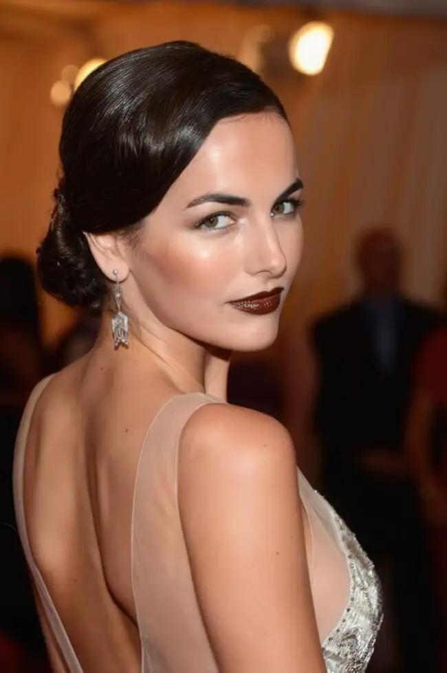 Captivating Dark Lips with Matte Contrast