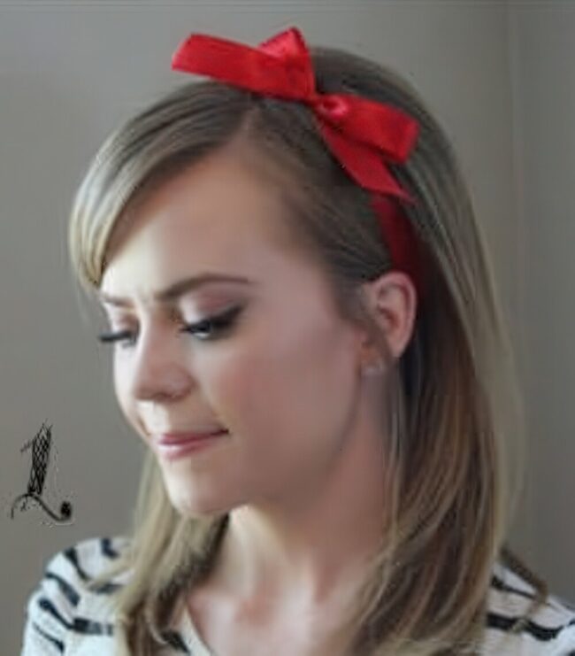 Bright Red Ribbon for Effortless Hair Flair