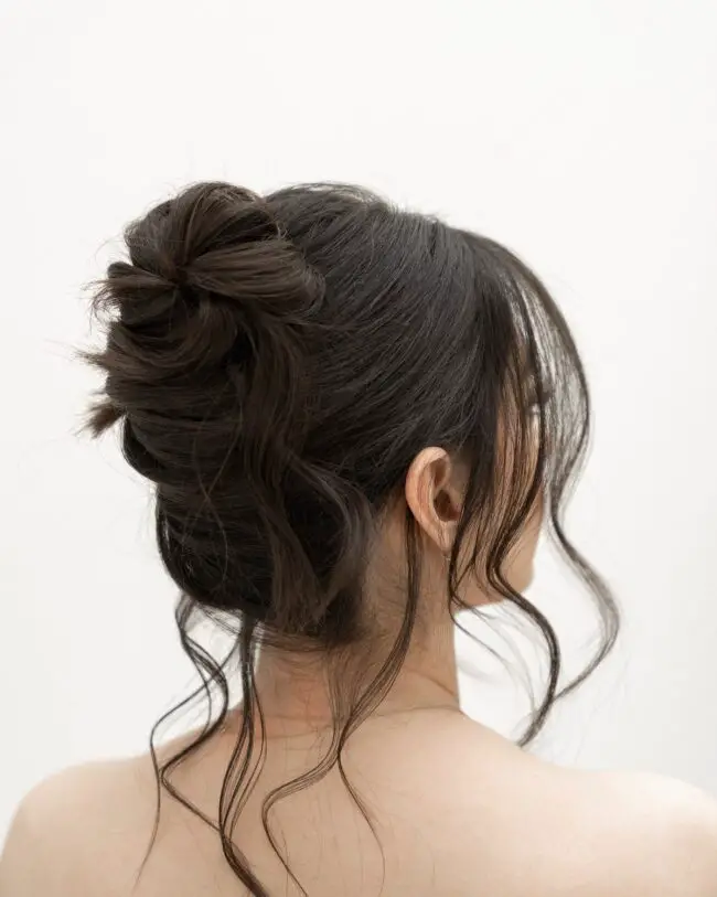 Refined Textured Low Bun
