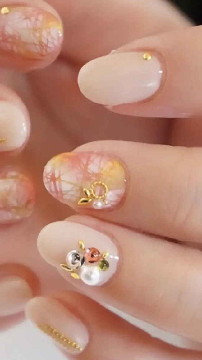 Golden Crackle with Pearlescent Shine